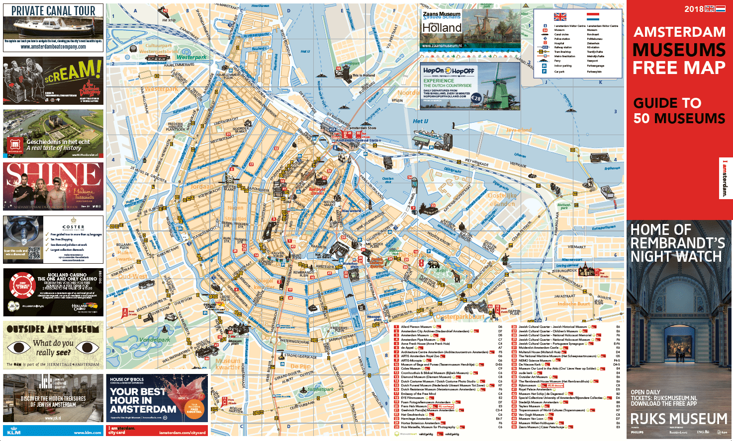 Carte Musée Amsterdam Amsterdam Museum Maps 2020 Amsterdam Musea